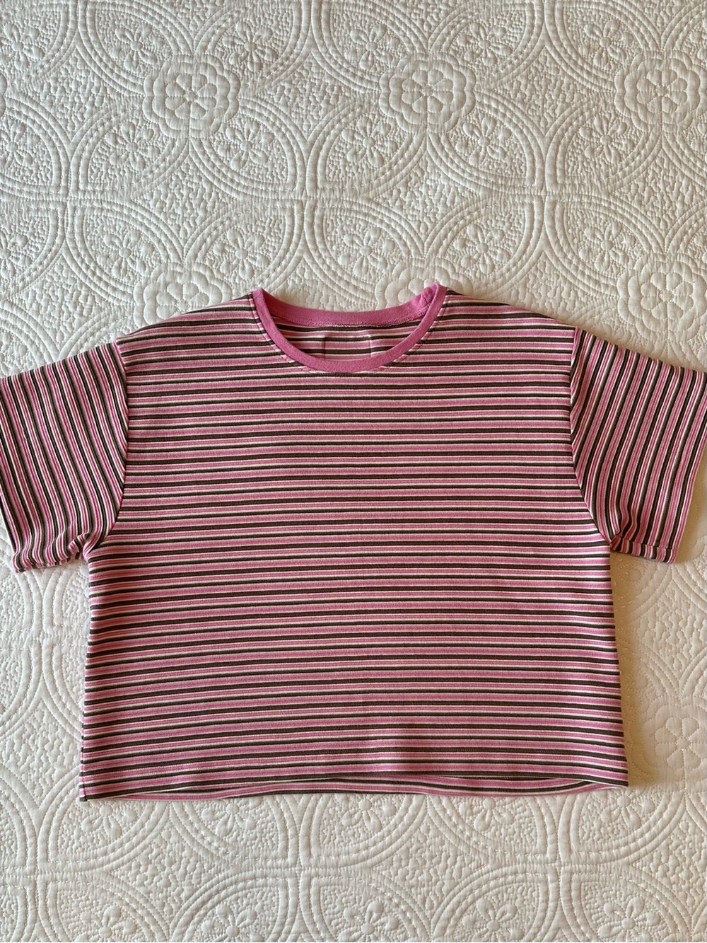 daily drills outpost striped ribbed relaxed tee
